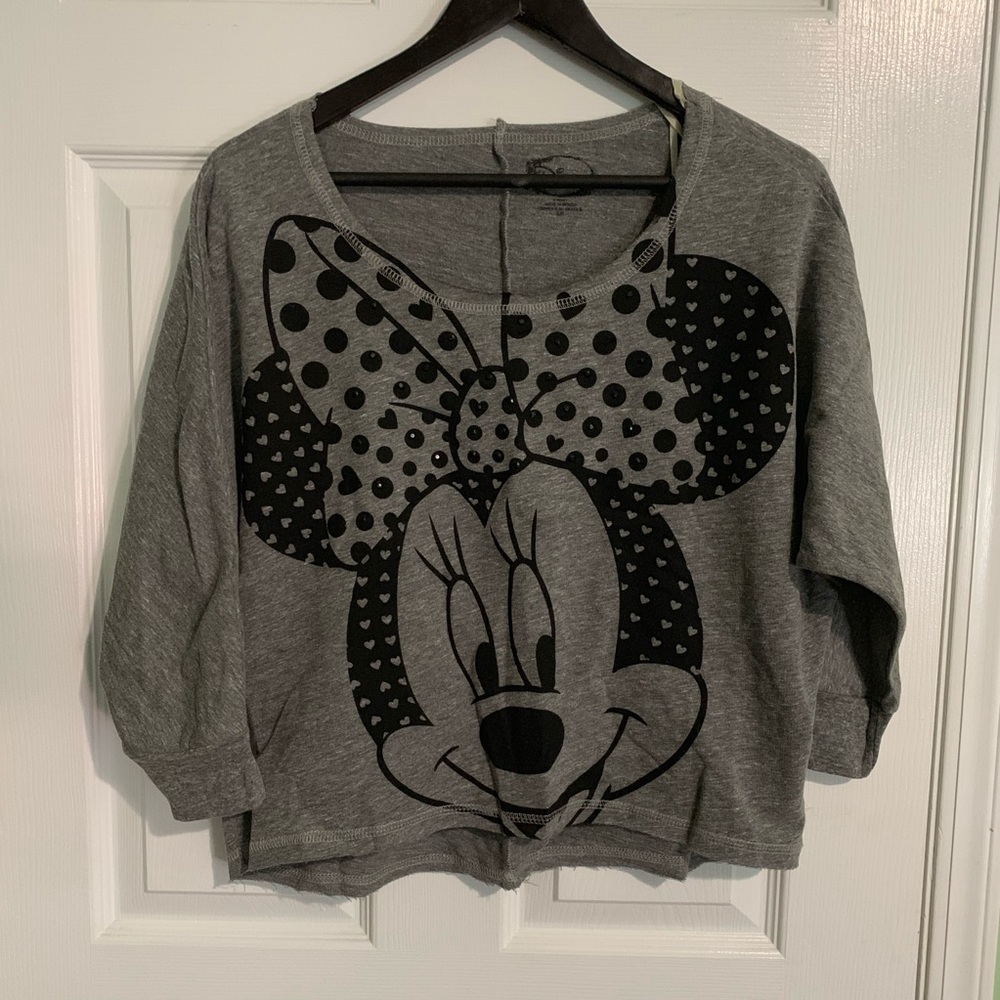 Minnie mouse cropped sweater